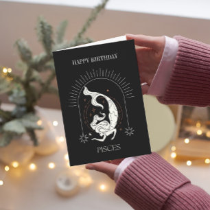 Happy Birthday Mystic Pisces Zodiac Horoskop Card Einladung