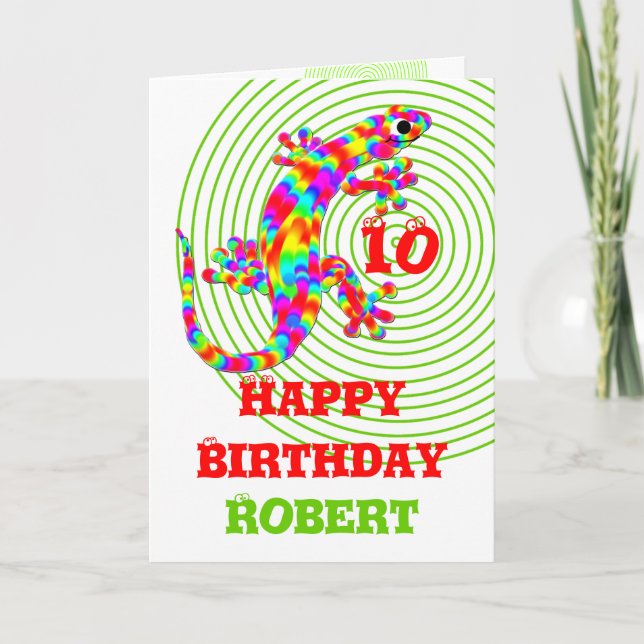 Happy Birthday Name Template Karte (Vorderseite)