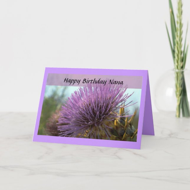 Happy Birthday Nana Karte (Vorderseite)