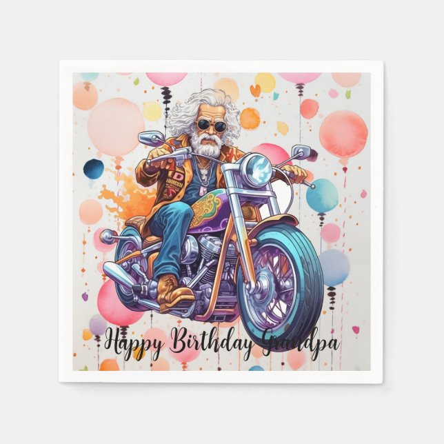 Happy Birthday Napkins Serviette (Vorderseite)
