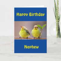 HAPPY BIRTHDAY "NEPHEW" CARD