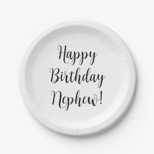 Happy Birthday Nephew Funny Nephews Geschenke Pappteller