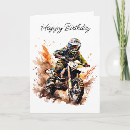 Happy Birthday Nephew | Motocross Bike Karte