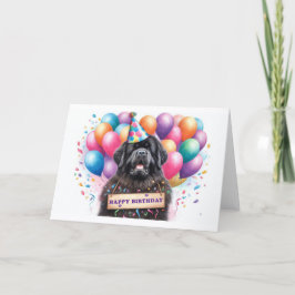 Happy Birthday Newfie Dankeskarte
