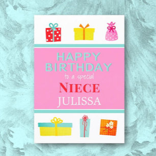 Happy Birthday Niece Custom Card Feiertagskarte