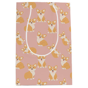 Happy Birthday Niedlich Corgi Muster für Hund Love Mittlere Geschenktüte