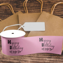 Happy Birthday Niedlich Doodle Typografie Pink