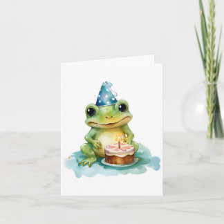 Happy Birthday Niedlich Frosch Einladung