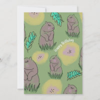 Happy Birthday Niedlich Groundhog