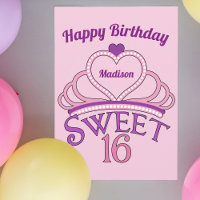 Happy Birthday Niedlich Personalisiert 16 . Geburt