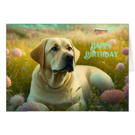 Happy Birthday Niedlich Pet Labrador Hund Land