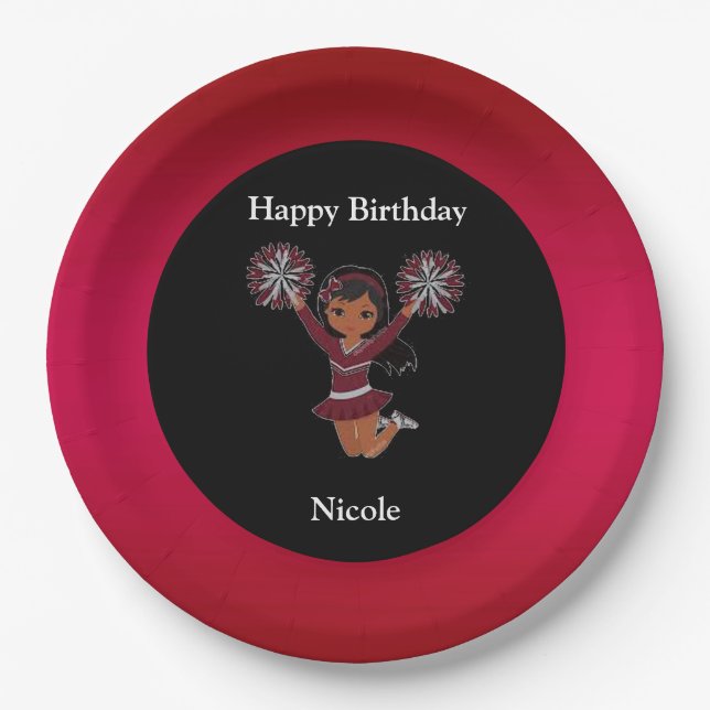 "Happy Birthday" - Niedliche Teller (Vorderseite)
