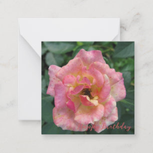 Happy Birthday Note Card Mitteilungskarte