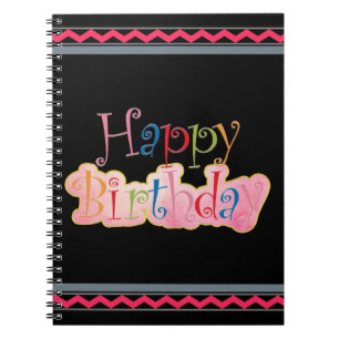 Happy Birthday Notebook Notizblock