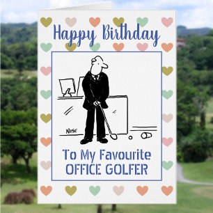 Happy Birthday Office Golfer