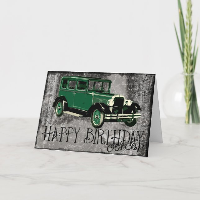 Happy Birthday Old Chap Karte (Vorderseite)