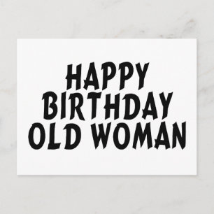 Happy Birthday Old Women Postkarte