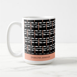Happy Birthday Oma Ethnic African Art Pattern Kaffeetasse