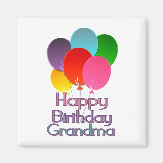Happy Birthday Oma Magnet (Vorne)