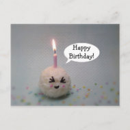 Happy Birthday Onigiri - Geburtstagskarte Postkarte