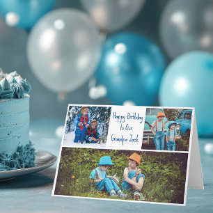 Happy Birthday Opa Custom Grandkids Foto Karte