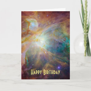 Happy Birthday - Orion Nebula Astronomie Foto Karte