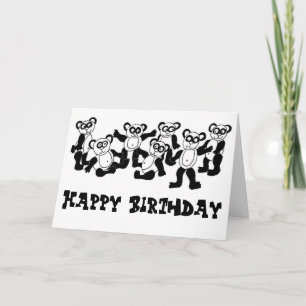 Happy Birthday Panda Card Karte