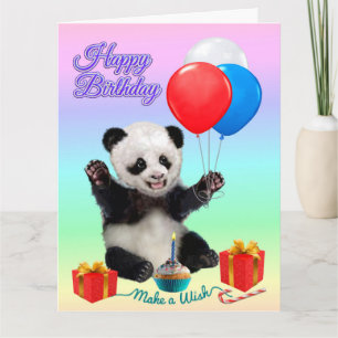 HAPPY BIRTHDAY PANDA KARTE