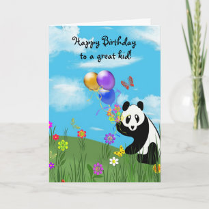 Happy Birthday Panda Karte