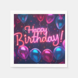 Happy Birthday Paper Napkin Serviette
