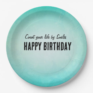 Happy Birthday Paper Plate Design Pappteller