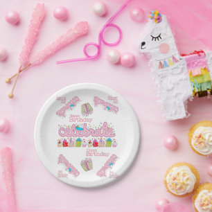 Happy Birthday Paper Tellers Celebrate Pink Pappteller
