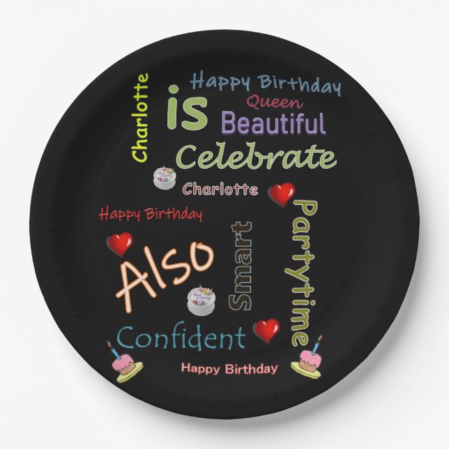 Happy Birthday Paper Tellers Charlotte Pappteller (Vorderseite)