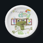 Happy Birthday Paper Tellers Friends Family Frog Pappteller<br><div class="desc">Geschenkartikel und Party > Geschenke > Geschirr > Geschirr > Geschirr > Geschirr und Party Teller Hochzeiten > Dekor und Party > Dekoration > Tischbedienung und Dekoration > Teller</div>