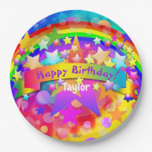 Happy Birthday Paper Tellers Rainbow HAMbyWG