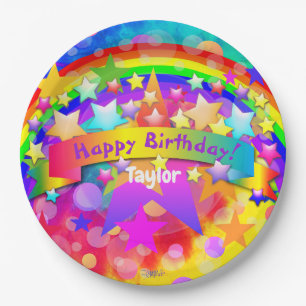 Happy Birthday Paper Tellers Rainbow HAMbyWG Pappteller