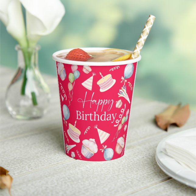Happy Birthday Pappbecher (In Situ)