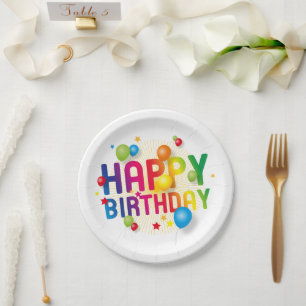 Happy Birthday Pappteller