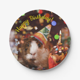 Happy Birthday - Party Animal Guinea Pig Pappteller