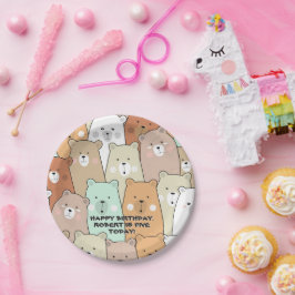 Happy Birthday Party Bears Pappteller