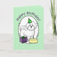 Happy Birthday Party Bichon Frise Dog - Niedlich