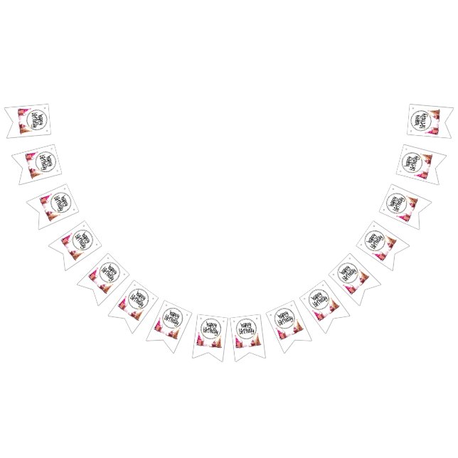 Happy Birthday Party Bunting Banner (Alle)