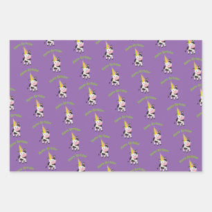 Happy Birthday Party Cow Geschenkpapier Set