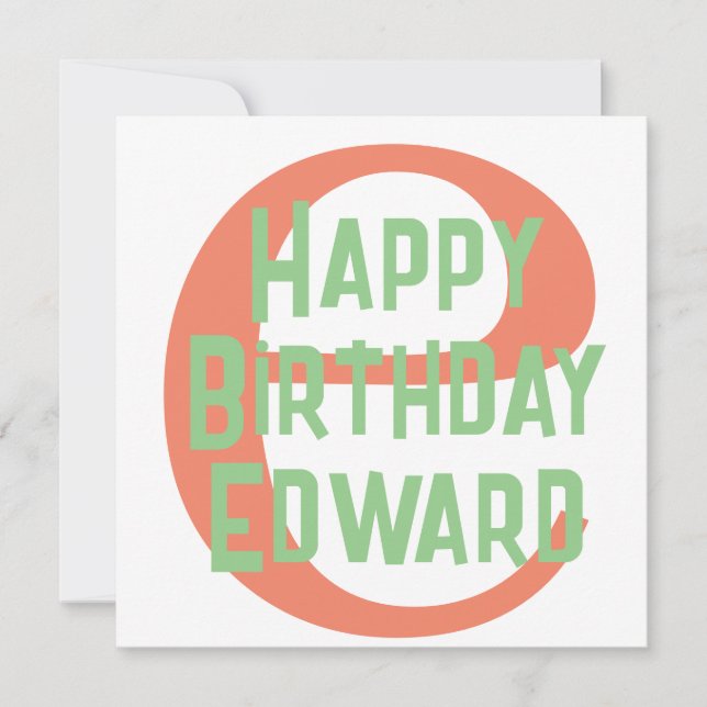 Happy Birthday Party Einladen Vorlage Karte (Vorderseite)