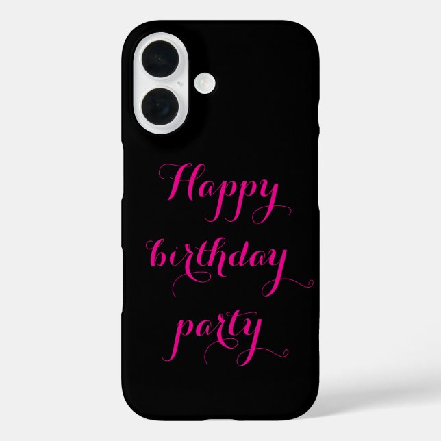 Happy birthday party iphone case  (Rückseite)