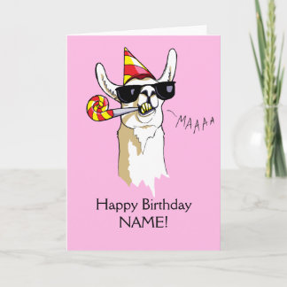 Happy Birthday Party Llama Card Sonnenschein Karte