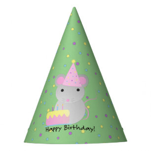 Happy Birthday Party Mouse Partyhütchen