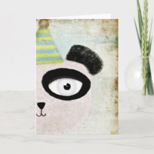 Happy Birthday Party Panda Bär Japan Art Print Karte