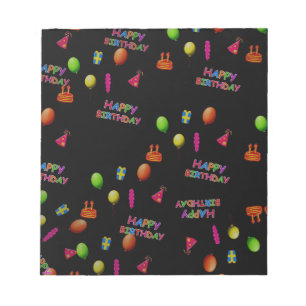 Happy Birthday Party Personalize Destiny Destiny's Notizblock