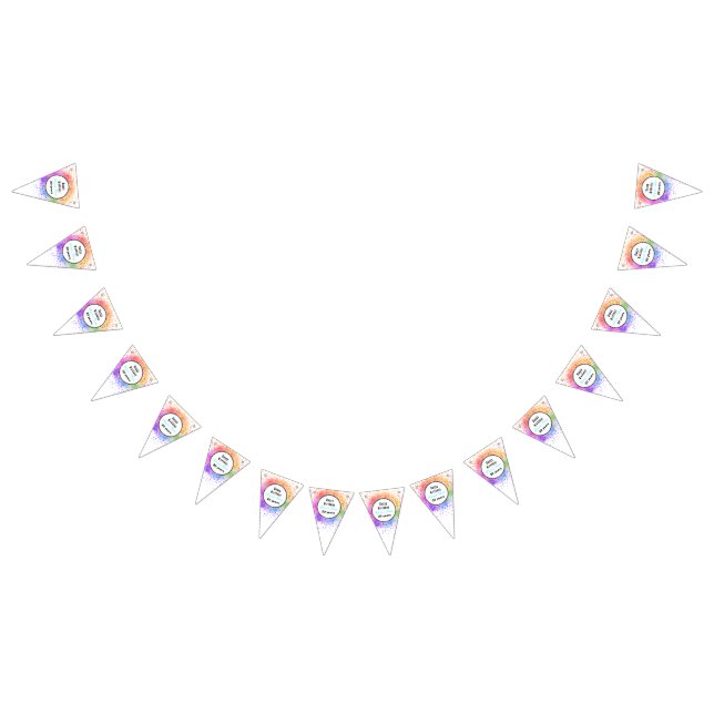 Happy Birthday Pastel Banner - HAMbyWG (Alle)